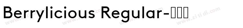 Berrylicious Regular字体转换